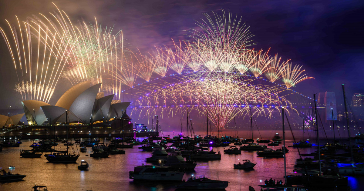 Το νότιο ημισφαίριο υποδέχθηκε πρώτο το 2025 Φαντασμαγορικές εικόνες